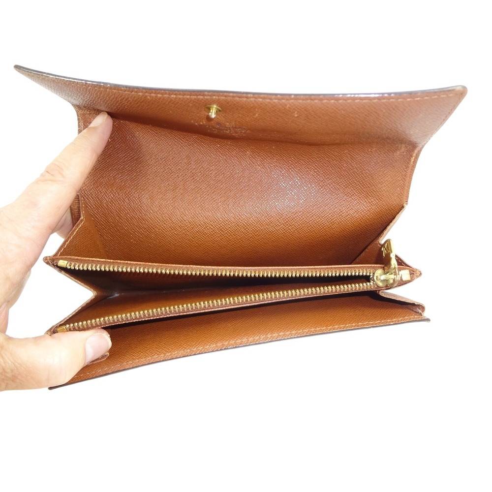 Authentic Louis Vuitton Monogram Sarah Long Wallet Brown /Tan includes Box COA - Picture 4 of 10